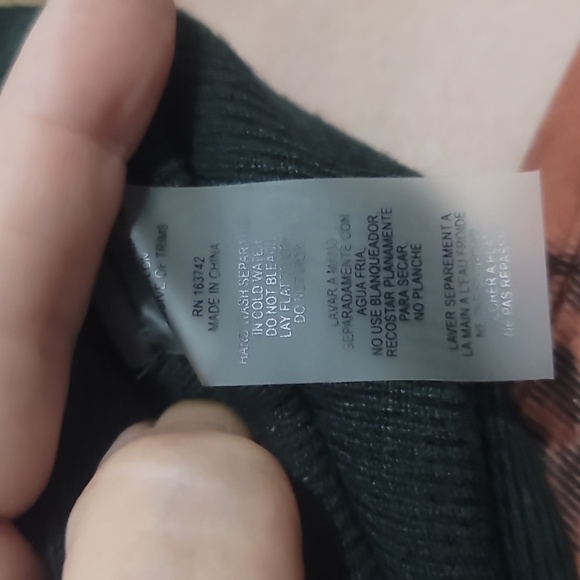 Nordstrom Max studio beaded forest green sweater 2x - Picture 3 of 5